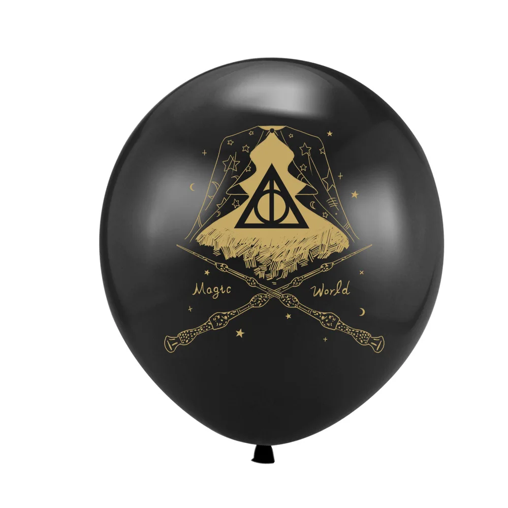 10pcs 12inch Harrys Potters Magic Gold White Latex Balloon Birthday Baby Shower Party Decoration Kids Toy Ballons Globos Gift