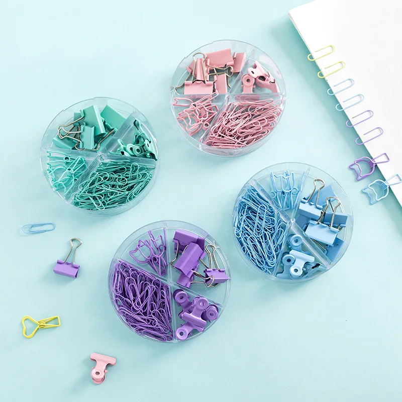 84 Pcs/Set Cute Kawaii Cat Heart Paper Clip Candy Color Metal Memo Clip Office Document File Orangizer Binder Clips Stationery
84 Pcs/Set Cute Kawaii Cat Heart Paper Clip Candy Color Metal Memo Clip Office Document File Orangizer Binder Clips Stationery