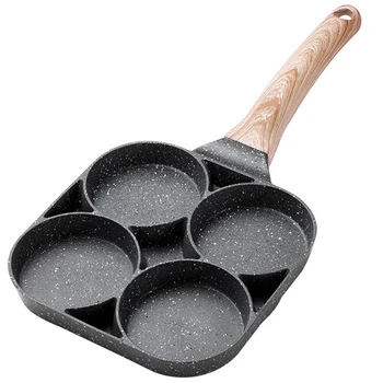 4-Hole Omelet Pan for Burger Eggs Ham PanCake Maker Frying Pans Non-Stick No Oil-Smoke Breakfast Grill Wok
4-Hole Omelet Pan for Burger Eggs Ham PanCake Maker Frying Pans Non-Stick No Oil-Smoke Breakfast Grill Wok