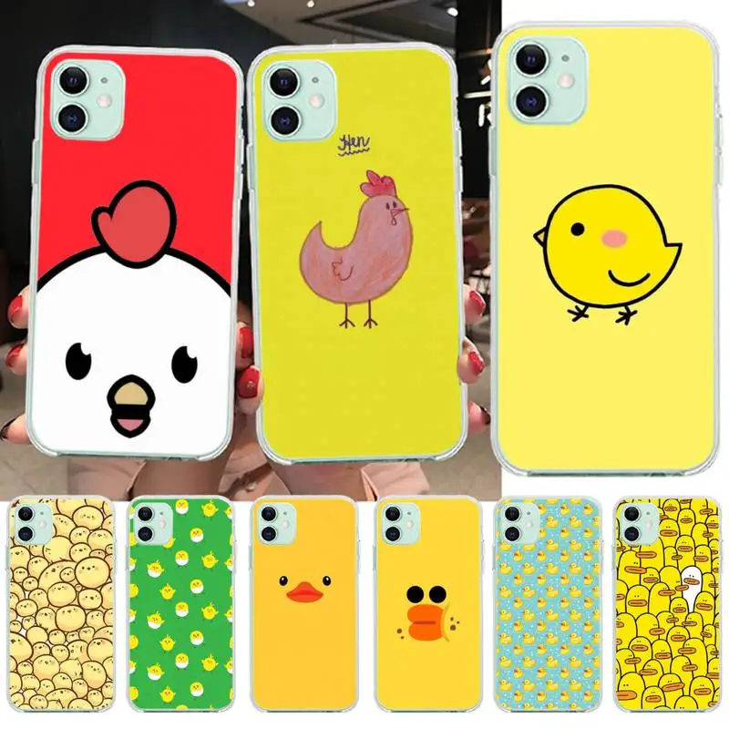 CUTEWANAN Cute Yellow Chickens Duck Phone Case for iPhone 11 pro XS MAX 8 7 6 6S Plus X 5S SE 2020 XR cover
CUTEWANAN Cute Yellow Chickens Duck Phone Case for iPhone 11 pro XS MAX 8 7 6 6S Plus X 5S SE 2020 XR cover
