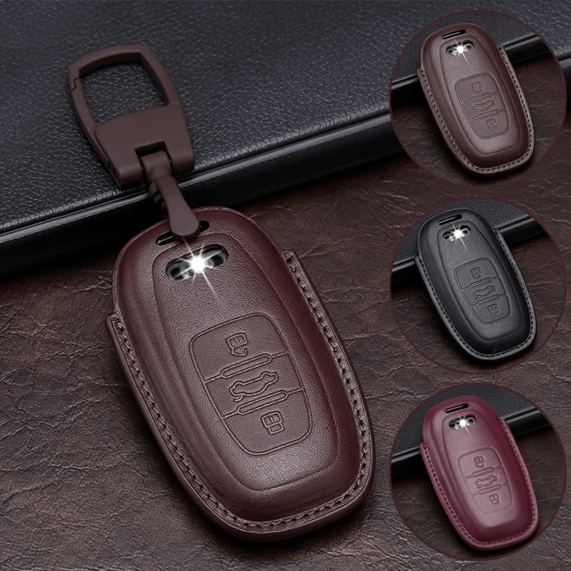 Leather Car Key Case Cover For Audi B6 B7 B8 A4 A5 A6 A7 A8 Q5 Q7 R8 TT S5 S6 S7 S8 SQ5 Protection Key Shell Skin Bag Keychain
Leather Car Key Case Cover For Audi B6 B7 B8 A4 A5 A6 A7 A8 Q5 Q7 R8 TT S5 S6 S7 S8 SQ5 Protection Key Shell Skin Bag Keychain