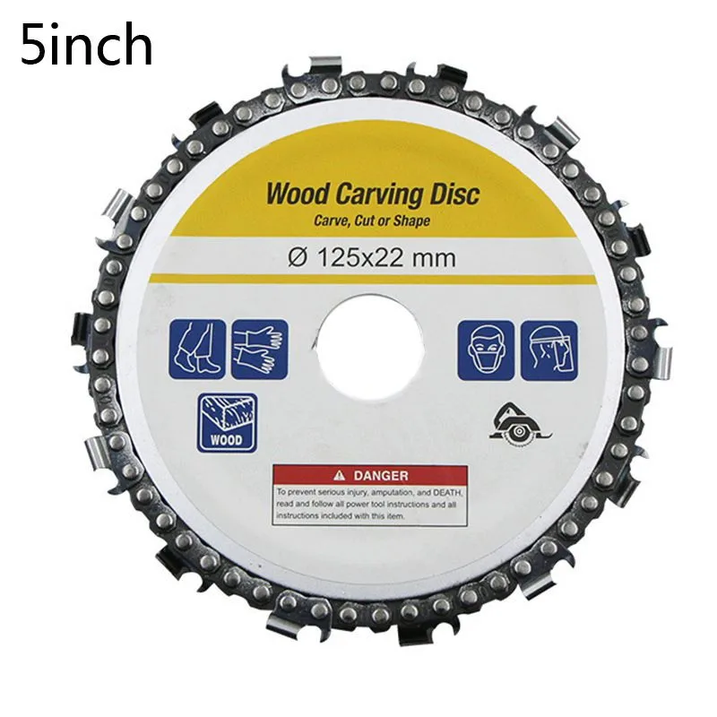 1PC 4/5 Inches Wood Carving Disc Saw Blade Disc Fine Abrasive Cutting Chain Grinder Chain for 125x 22mm Angle Grinder
1PC 4/5 Inches Wood Carving Disc Saw Blade Disc Fine Abrasive Cutting Chain Grinder Chain for 125x 22mm Angle Grinder