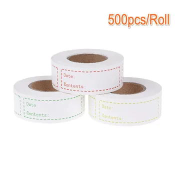 500pcs/roll Self-Adhesive Label Stickers Date Contents Mark for Food Bottle Jar Packing Storage Waterproof Custom Stickers
500pcs/roll Self-Adhesive Label Stickers Date Contents Mark for Food Bottle Jar Packing Storage Waterproof Custom Stickers