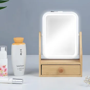 Makeup Storage Box 20X Magnifying Glass Makeup Storage Box LED Light Makeup Mirror Beauty Box Female Necessities Storage Box
Makeup Storage Box 20X Magnifying Glass Makeup Storage Box LED Light Makeup Mirror Beauty Box Female Necessities Storage Box