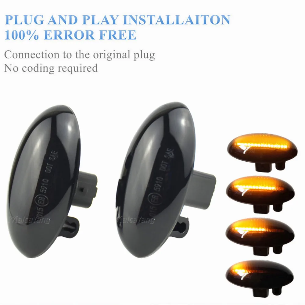 For Citroen C1 C2 C3 C5 C6 Jumpy Led Dynamic Turn Signal Side Marker Light Sequential Blinker For Peugeot 307 206 207 407 107
For Citroen C1 C2 C3 C5 C6 Jumpy Led Dynamic Turn Signal Side Marker Light Sequential Blinker For Peugeot 307 206 207 407 107