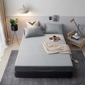 Gray Solid Color Fitted Bed sheet with Elstic Bottom Fleece Velvet Warm Soft Fitted sheet set Bed cover Twin/Queen size 3Pcs
Gray Solid Color Fitted Bed sheet with Elstic Bottom Fleece Velvet Warm Soft Fitted sheet set Bed cover Twin/Queen size 3Pcs