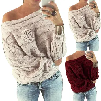 Womens Sweaters Loose Winter Korean Fashion Chic Off Shoulder Sweater Pullover Women Lantern Sleeve Knitted Oversized Sweater
Womens Sweaters Loose Winter Korean Fashion Chic Off Shoulder Sweater Pullover Women Lantern Sleeve Knitted Oversized Sweater