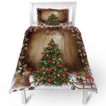 Merry Christmas Tree Gift Snowflake Duvet Cover Pillow Case Quilt Cover Set Bedclothes Single Bedding Sets For Bed 
Merry Christmas Tree Gift Snowflake Duvet Cover Pillow Case Quilt Cover Set Bedclothes Single Bedding Sets For Bed