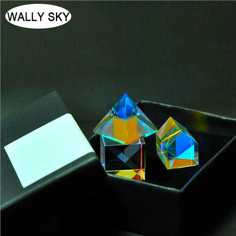 Optics X-cube Set Prism three-piece Pyramid for Photography Look at the Rainbow Prism 20x20mm Student Optical Experiment
Optics X-cube Set Prism three-piece Pyramid for Photography Look at the Rainbow Prism 20x20mm Student Optical Experiment
