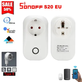 NEW Sonoff S20 EU Version WiFi Smart Home Wireless Socket APP Remote Controlled Via EWeLink Work With Alexa Google Home IFTTT
NEW Sonoff S20 EU Version WiFi Smart Home Wireless Socket APP Remote Controlled Via EWeLink Work With Alexa Google Home IFTTT