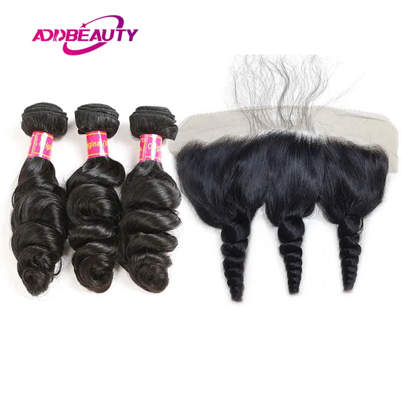 Brazilian Loose Wave Bundles With Frontal Closure Virgin Human Hair Bundles With 13x4 Lace Frontal Closure
Brazilian Loose Wave Bundles With Frontal Closure Virgin Human Hair Bundles With 13x4 Lace Frontal Closure