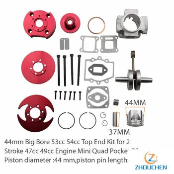 44mm accessory Racing Big Bore 53cc 54cc Top Kit Piston 49cc 2-stroke Engine Pocket Bike Dirt pit bike ATV Motorcycle
44mm accessory Racing Big Bore 53cc 54cc Top Kit Piston 49cc 2-stroke Engine Pocket Bike Dirt pit bike ATV Motorcycle