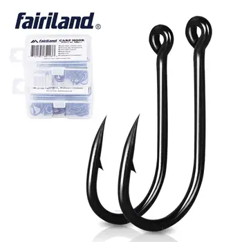 100 50pcs/Lot TFSH-C matt black Teflon coated carphooks 2# 4# 6# 8# 10# sharp hook point barbed fishing hooks with free hook box
100 50pcs/Lot TFSH-C matt black Teflon coated carphooks 2# 4# 6# 8# 10# sharp hook point barbed fishing hooks with free hook box