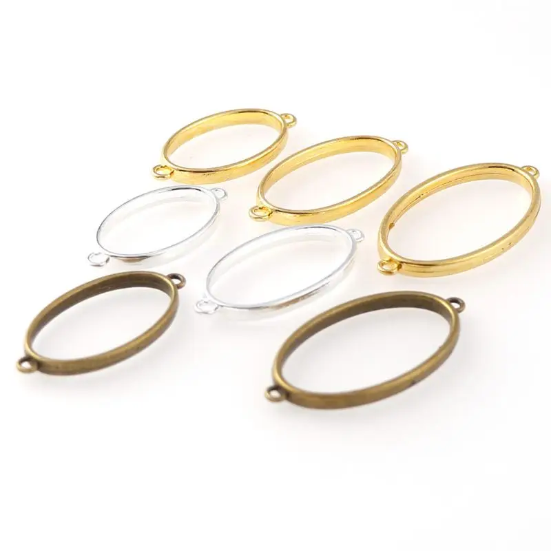 Fashion Jewelry Making Frame 5Pcs Oval Connecor UV Frame Pendant Open Bezel Setting UV Resin Jewelry Making
Fashion Jewelry Making Frame 5Pcs Oval Connecor UV Frame Pendant Open Bezel Setting UV Resin Jewelry Making