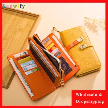 Genuine Leather Designer Wallet Women Wallet Fashion Money Bag Cell Phone Pocket Ladies Luxury Long Purse
Genuine Leather Designer Wallet Women Wallet Fashion Money Bag Cell Phone Pocket Ladies Luxury Long Purse