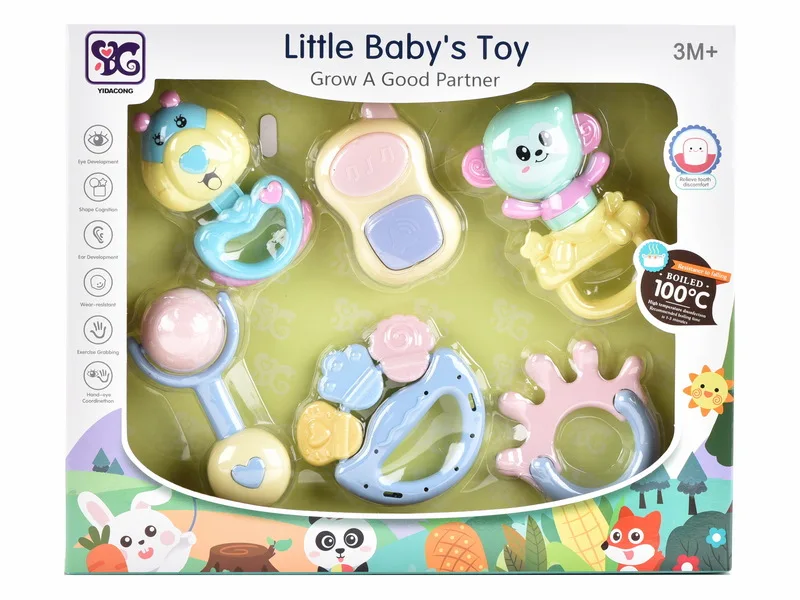 Infants Rattle Toy Sets 0-12 Months Newborns Baby Soft Silcone Teethers Hand Rattle Can Be Boiled
Infants Rattle Toy Sets 0-12 Months Newborns Baby Soft Silcone Teethers Hand Rattle Can Be Boiled