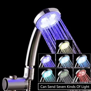 LED Round Shower Head Seven Color Thermochromic Shower Head With Temperature Sensing 
LED Round Shower Head Seven Color Thermochromic Shower Head With Temperature Sensing