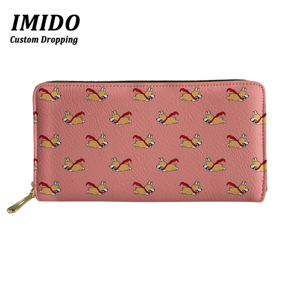 IMIDO Lovely Corgi Printing Long PU Leather Wallets Women Forever Young Wallet Cash Bag Woman Wallets Luxury Designers Carteras
IMIDO Lovely Corgi Printing Long PU Leather Wallets Women Forever Young Wallet Cash Bag Woman Wallets Luxury Designers Carteras