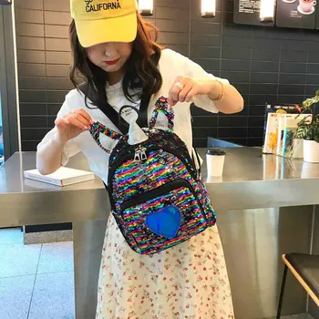 Black Laser Sequins Star Backpack Girls Casual School Bag FemaleLarge Capacity Sport Double Shoulder Bag Travel Laptop Backpack
Black Laser Sequins Star Backpack Girls Casual School Bag FemaleLarge Capacity Sport Double Shoulder Bag Travel Laptop Backpack