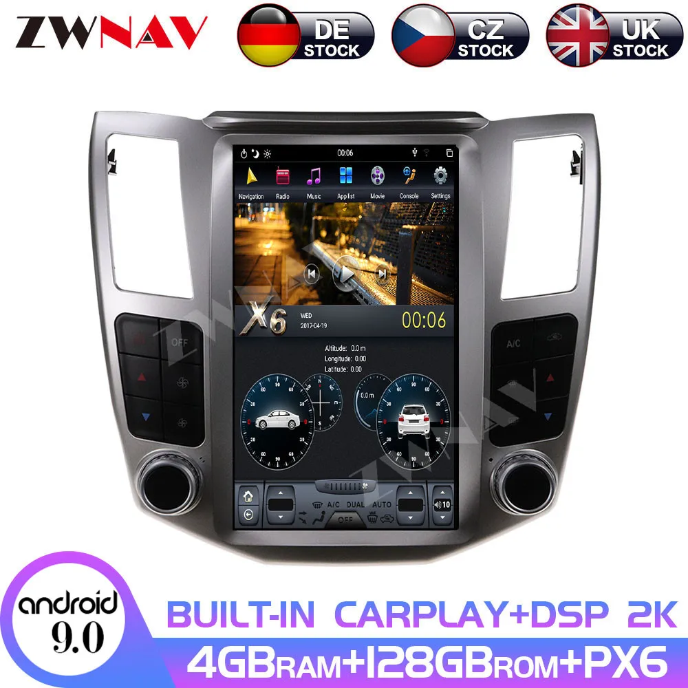 Android 9 4+128GB PX6 Vertical Tesla Radio Car Multimedia Player Stereo GPS Navigation For Lexus RX RX300 RX330 RX350 RX400H
Android 9 4+128GB PX6 Vertical Tesla Radio Car Multimedia Player Stereo GPS Navigation For Lexus RX RX300 RX330 RX350 RX400H