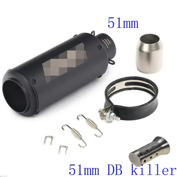 51MM Universal Motorcycle SC Exhaust Muffler Escape Moto Dirt Bike Scooter Exhaust With DB killer For bws PCX 125 MT 07 MT 09
51MM Universal Motorcycle SC Exhaust Muffler Escape Moto Dirt Bike Scooter Exhaust With DB killer For bws PCX 125 MT 07 MT 09
