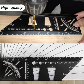Woodworking Square Angle Ruler Multifunctional Angle Ruler 45 90 Degree Aluminum Alloy Accurate Marking Gauge Carpenter Tool
Woodworking Square Angle Ruler Multifunctional Angle Ruler 45 90 Degree Aluminum Alloy Accurate Marking Gauge Carpenter Tool