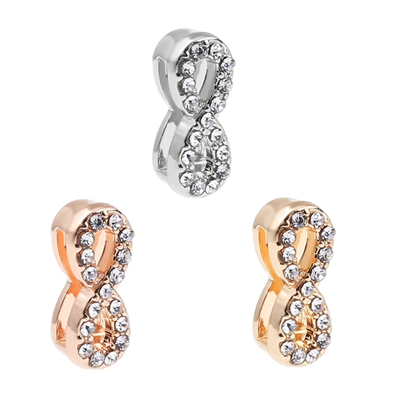 

2Pcs/Lot New Design Shining Eternal Symbol Charm Beads Fit Brand Mesh Bracelet DIY Infinity Love Jewelry Gift For Women