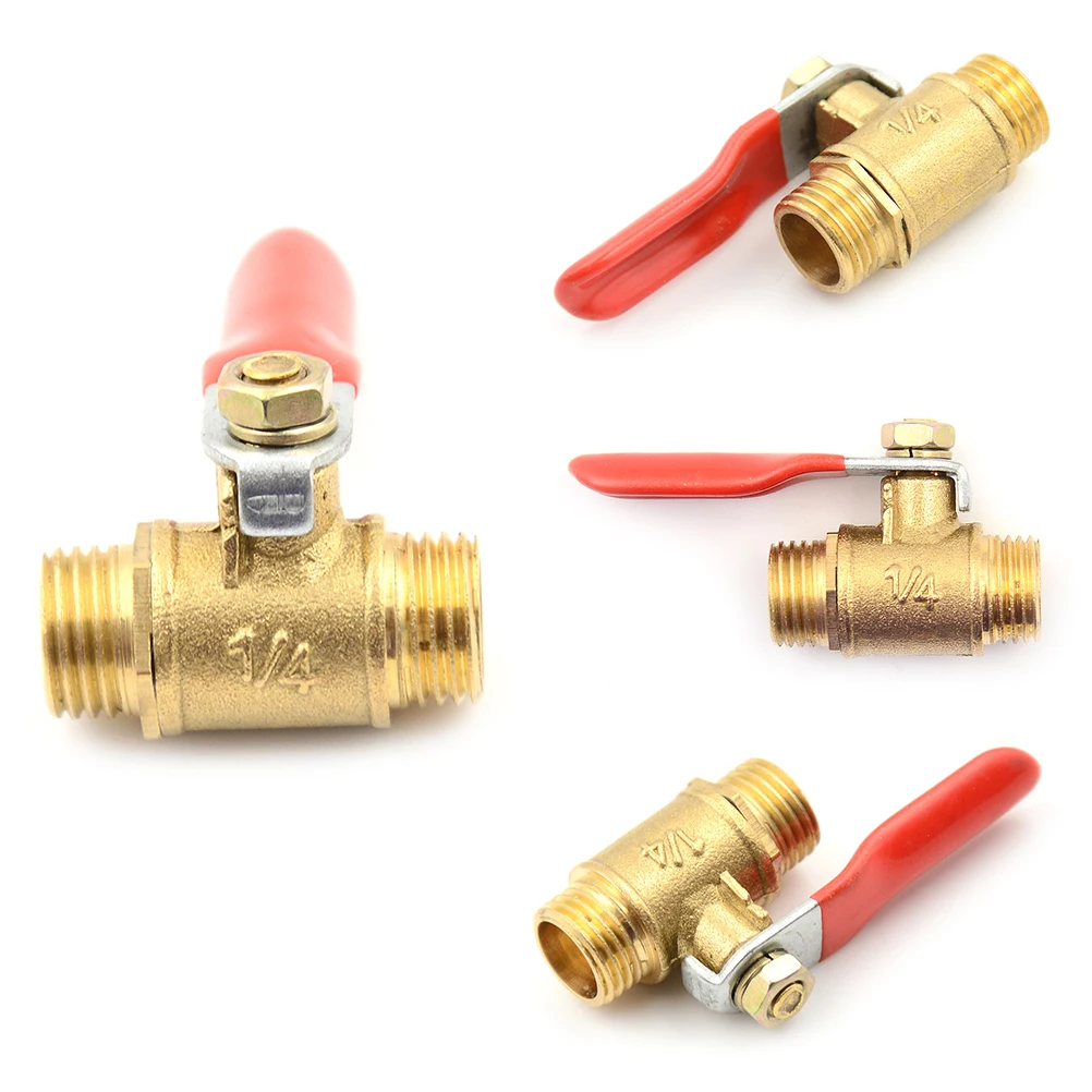 DIY Home Tools 1/4'' PT Male 12mm Threaded to 8mm Hose Lever Handle Brass Metal Ball Valves
DIY Home Tools 1/4'' PT Male 12mm Threaded to 8mm Hose Lever Handle Brass Metal Ball Valves