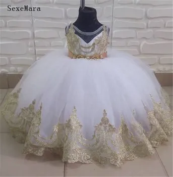 Champagne Lace Crystals Flower Girl Dresses Sheer Neck Ball Gown Vintage Communion Pageant Dresses Gowns
Champagne Lace Crystals Flower Girl Dresses Sheer Neck Ball Gown Vintage Communion Pageant Dresses Gowns
