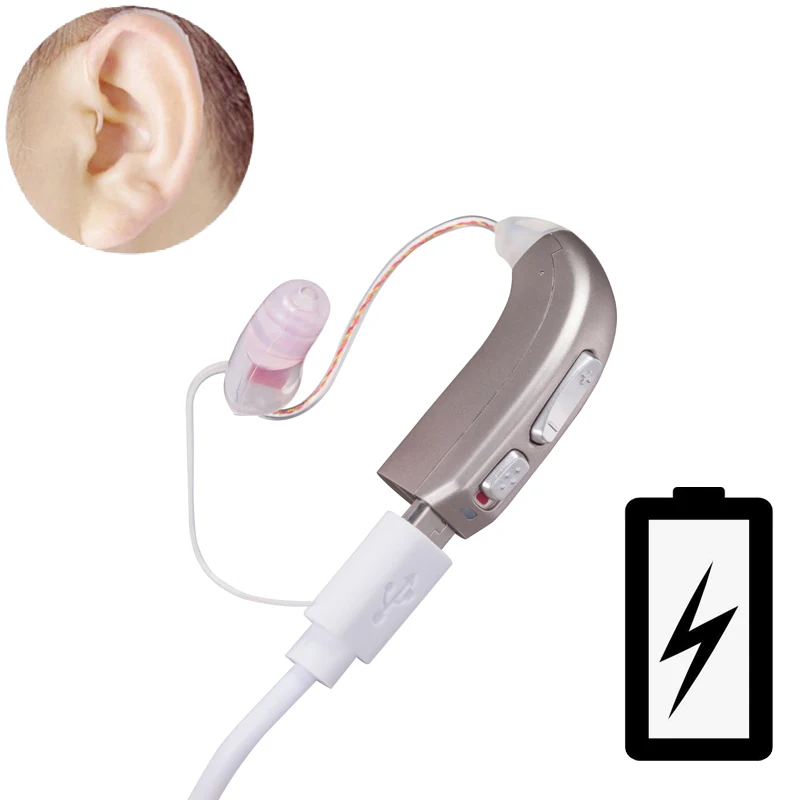 Rechargeable Digital Hearing Aid Invisible BTE Ear Aids Severe Loss High Power Amplifier Sound Enhancer For Deaf Elderly MY-33
Rechargeable Digital Hearing Aid Invisible BTE Ear Aids Severe Loss High Power Amplifier Sound Enhancer For Deaf Elderly MY-33