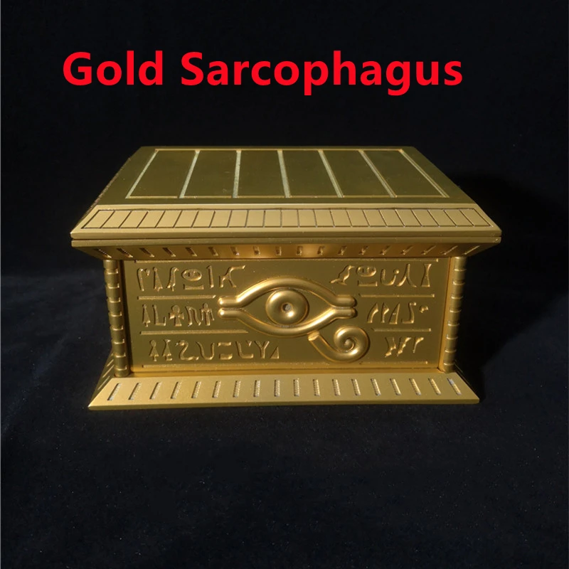 Yu-Gi-Oh Gold Sarcophagus 1:1 Figure Model Storage Box Millennium Eye Decoration (Not original)
Yu-Gi-Oh Gold Sarcophagus 1:1 Figure Model Storage Box Millennium Eye Decoration (Not original)