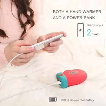 5000mAh Large Capacity Mobile Power Bank Hand Warmers Charging Treasure Dual-use Portable External Battery
5000mAh Large Capacity Mobile Power Bank Hand Warmers Charging Treasure Dual-use Portable External Battery
