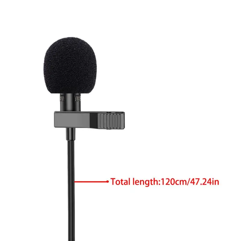 Type C 3.5mm Lavalier Microphone Collar Lapel Clip-on Mic for iPhone An-droid B2QA
Type C 3.5mm Lavalier Microphone Collar Lapel Clip-on Mic for iPhone An-droid B2QA