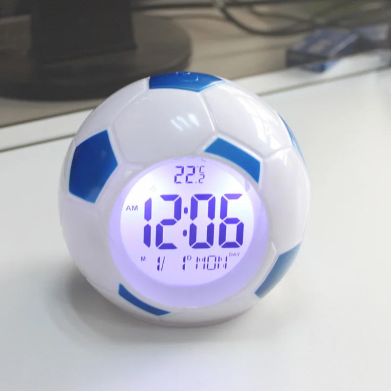 Led Football Clock Digital Night Light With Back Light LED Table Lamps Desk Soccer Alarm Clock For Home Office Bedroom Decor
Led Football Clock Digital Night Light With Back Light LED Table Lamps Desk Soccer Alarm Clock For Home Office Bedroom Decor
