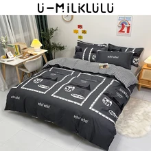 Geometric Letter Arrow Striped Bedding Set Black Twin Queen King Size Bed Sheets Set Comforters 4Pcs 180X200 Nordic Duvet Cover
Geometric Letter Arrow Striped Bedding Set Black Twin Queen King Size Bed Sheets Set Comforters 4Pcs 180X200 Nordic Duvet Cover