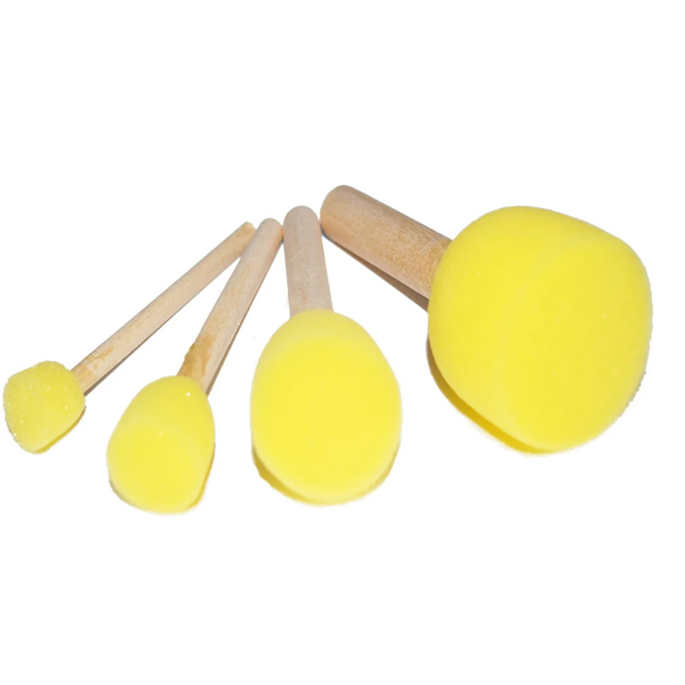4 Pcs Painting Round Drawing Sponge Wood Handles Paint Brush Graffiti Gift For Children Toys
4 Pcs Painting Round Drawing Sponge Wood Handles Paint Brush Graffiti Gift For Children Toys