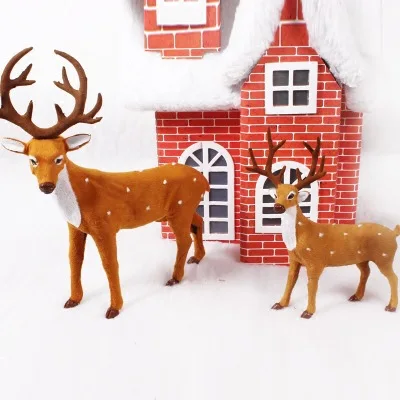 2020 Christmas decorations, Christmas sika deer used to pull a sleigh, 30/43/50cm simulation deer toy decoration Christmas gifts
2020 Christmas decorations, Christmas sika deer used to pull a sleigh, 30/43/50cm simulation deer toy decoration Christmas gifts