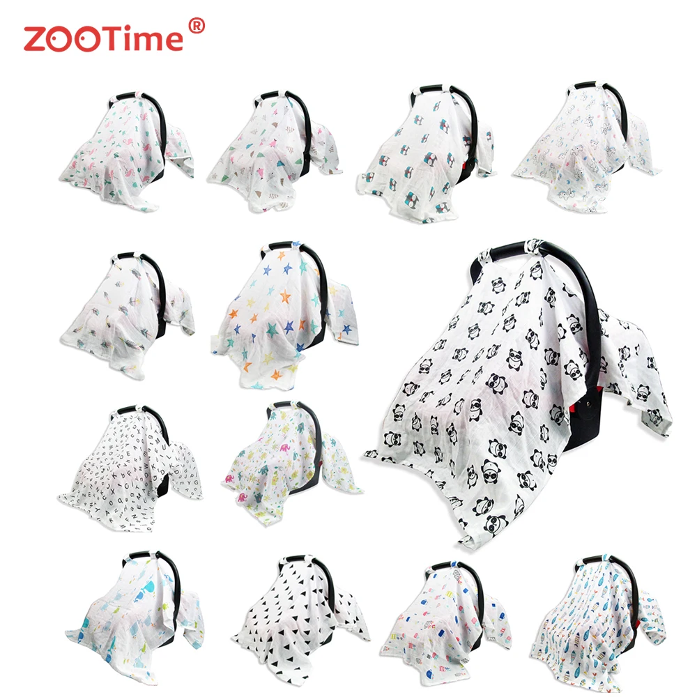 

Baby Stroller Accessories Muslin Blanket Car Seat Cover Sunshiled Sunshade Safety Basket Cart Cradle Cap Visor Sun Canopy