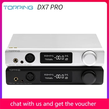 TOPPING DX7 Pro ES9038Pro DAC & Headphone amp Bluetooth 5.0 32BIT/768kHz DSD1024 DX7PRO Wireless Decoder Headphone Amplifier 
TOPPING DX7 Pro ES9038Pro DAC & Headphone amp Bluetooth 5.0 32BIT/768kHz DSD1024 DX7PRO Wireless Decoder Headphone Amplifier