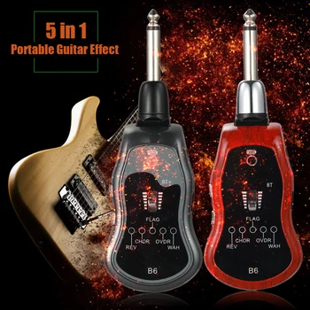 B6 Guitar Effect Lightweight Portable 5 in 1 Effect with Power Status Music Elements Indicator for Electric Guitar
B6 Guitar Effect Lightweight Portable 5 in 1 Effect with Power Status Music Elements Indicator for Electric Guitar
