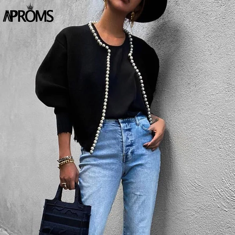 Aproms Elegant Beading Buttons Oversized Cardigans Women Winter Long Sleeve Knitted Sweater Ladies Xmas Fashion Outerwear 2020
Aproms Elegant Beading Buttons Oversized Cardigans Women Winter Long Sleeve Knitted Sweater Ladies Xmas Fashion Outerwear 2020