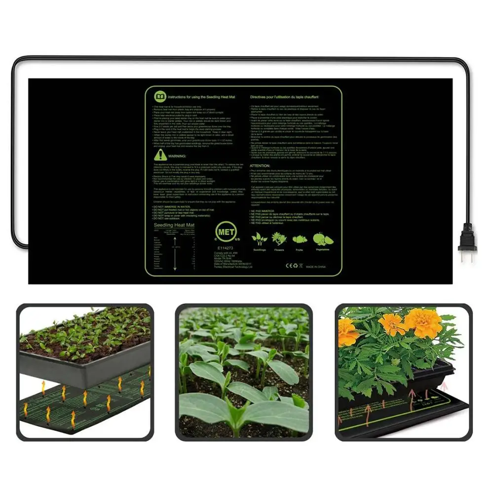 US/EU/UK Seedling Heat Mat Plant Seed Germination Propagation Clone Starter Pad Vegetable Flower Garden Tool Greenhouse Big Size
US/EU/UK Seedling Heat Mat Plant Seed Germination Propagation Clone Starter Pad Vegetable Flower Garden Tool Greenhouse Big Size