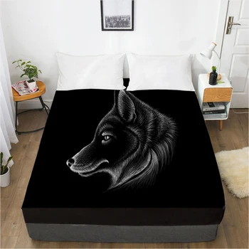 Mattress Cover Fitted Sheet With Elastic Band Bed Sheets Bedding Linens Queen King Size Bedsheet 90/150/160X200CM Black Wolf
Mattress Cover Fitted Sheet With Elastic Band Bed Sheets Bedding Linens Queen King Size Bedsheet 90/150/160X200CM Black Wolf