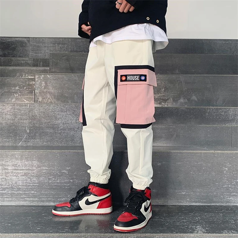 Pocket Hip Hip Streetwear Men Joggers Pants 2019 Men Ribbons Cotton Cargo Pant Trousers Elastic Waist Harem Pant Men
Pocket Hip Hip Streetwear Men Joggers Pants 2019 Men Ribbons Cotton Cargo Pant Trousers Elastic Waist Harem Pant Men