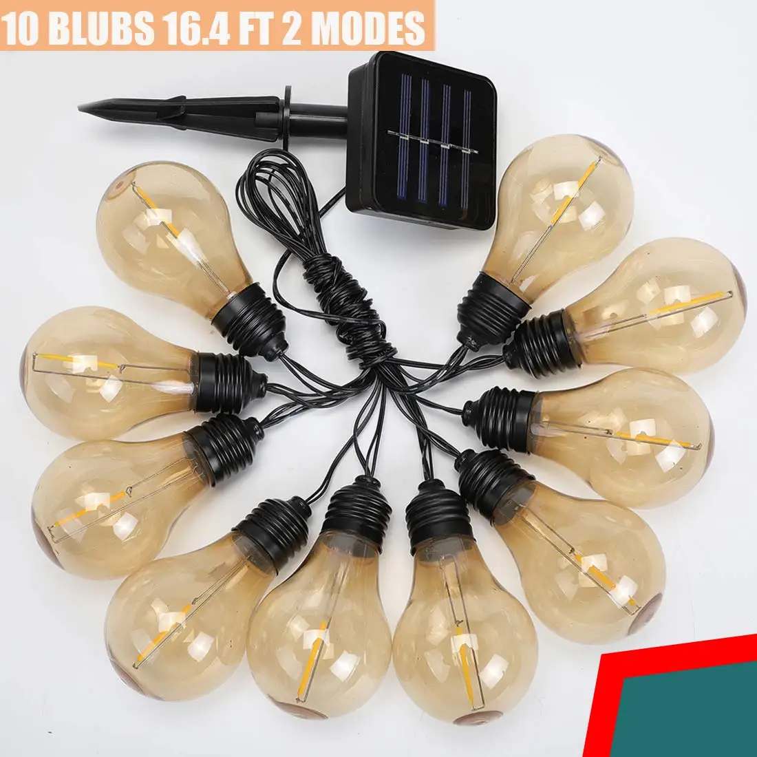 Solar String Light,Waterproof 10 Bulbs 16.4FT- Hanging Indoor/Outdoor String Lights for Patio Deck Yard Tents Party Decoration
Solar String Light,Waterproof 10 Bulbs 16.4FT- Hanging Indoor/Outdoor String Lights for Patio Deck Yard Tents Party Decoration