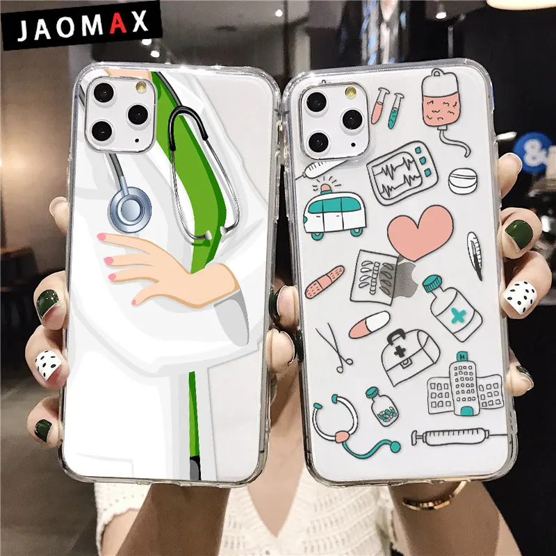 Черный чехол Jaomax для телефона афроамериканской медсестры iPhone 12 11 pro MAX Xs мягкий
