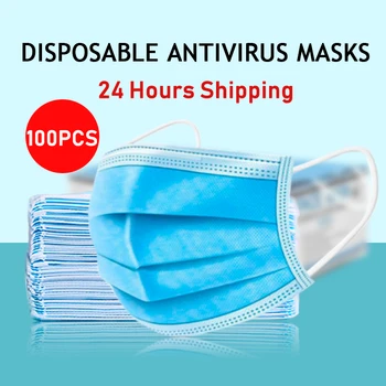 100 pcs 3 Layer Masks Fast delivery Non-woven Dust Mask Thickened Disposable Mouth Mask Features
100 pcs 3 Layer Masks Fast delivery Non-woven Dust Mask Thickened Disposable Mouth Mask Features