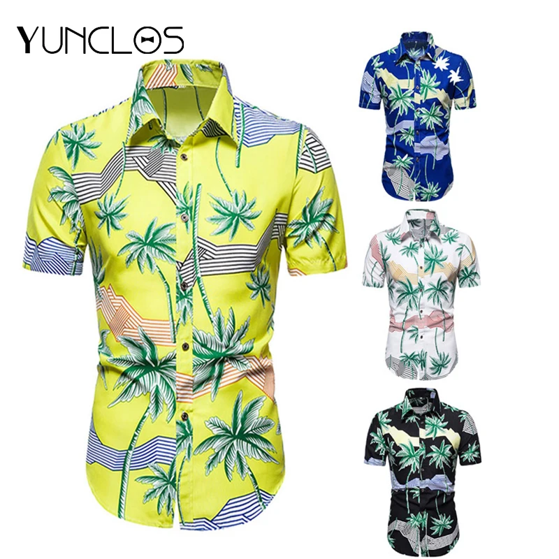 Yunclos Men's Short Shirts Casual Slim Fit for Men Hawaii Fashion Beach Short-Sleeve Shirt Masculino Men Clothing Top Shorts
Yunclos Men's Short Shirts Casual Slim Fit for Men Hawaii Fashion Beach Short-Sleeve Shirt Masculino Men Clothing Top Shorts