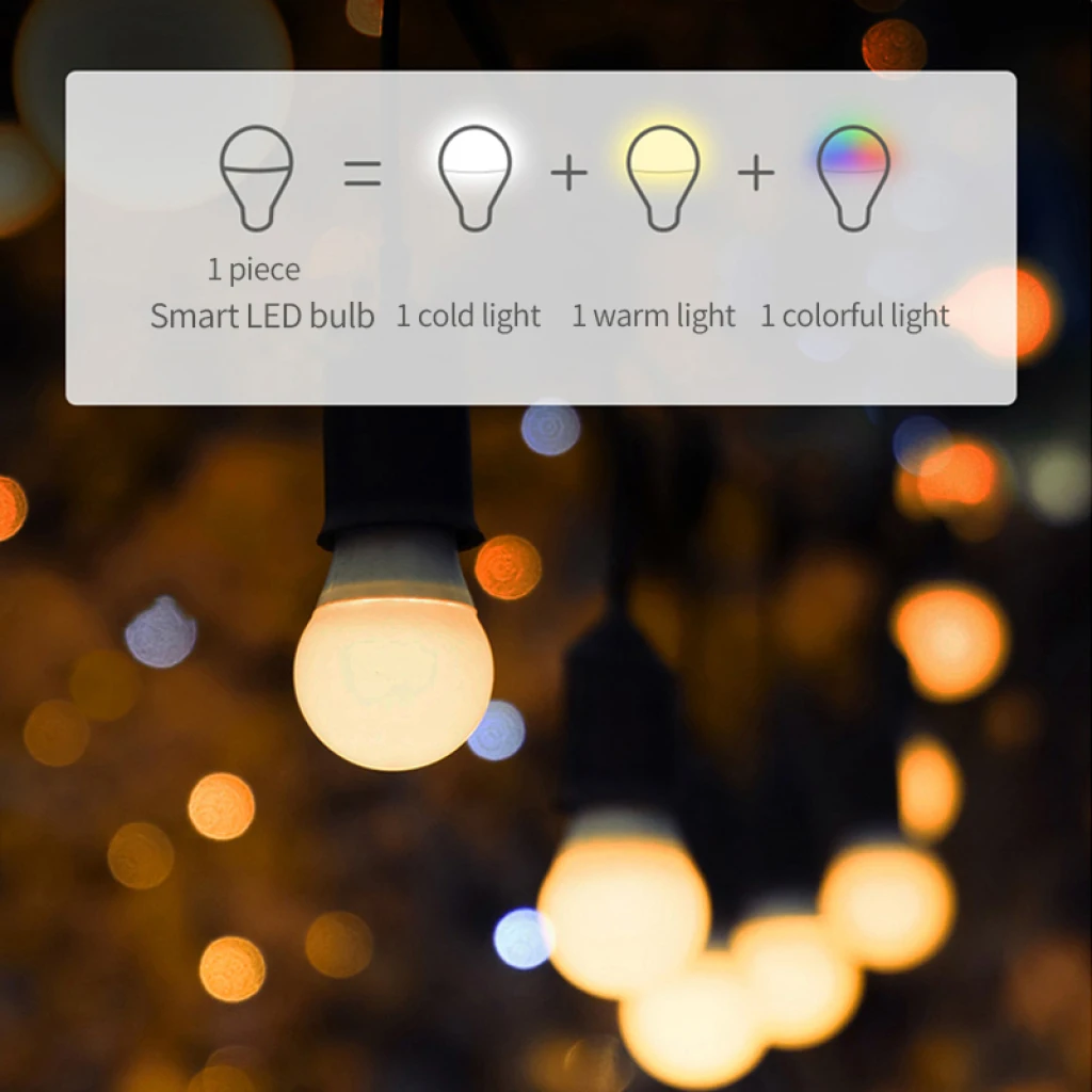 Smart WiFi Light Bulb, LED RGB Color Changing, Compatible with Alexa and Google Home Assistant, No Hub Required, E27 magic bulb
Smart WiFi Light Bulb, LED RGB Color Changing, Compatible with Alexa and Google Home Assistant, No Hub Required, E27 magic bulb