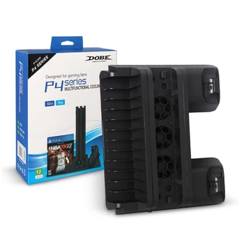 All-in-one Radiator Charging Base Bracket Handle Charger Cooling fan Disc Holder for Playstation 4 For PS4 SLIM PRO Heat sink